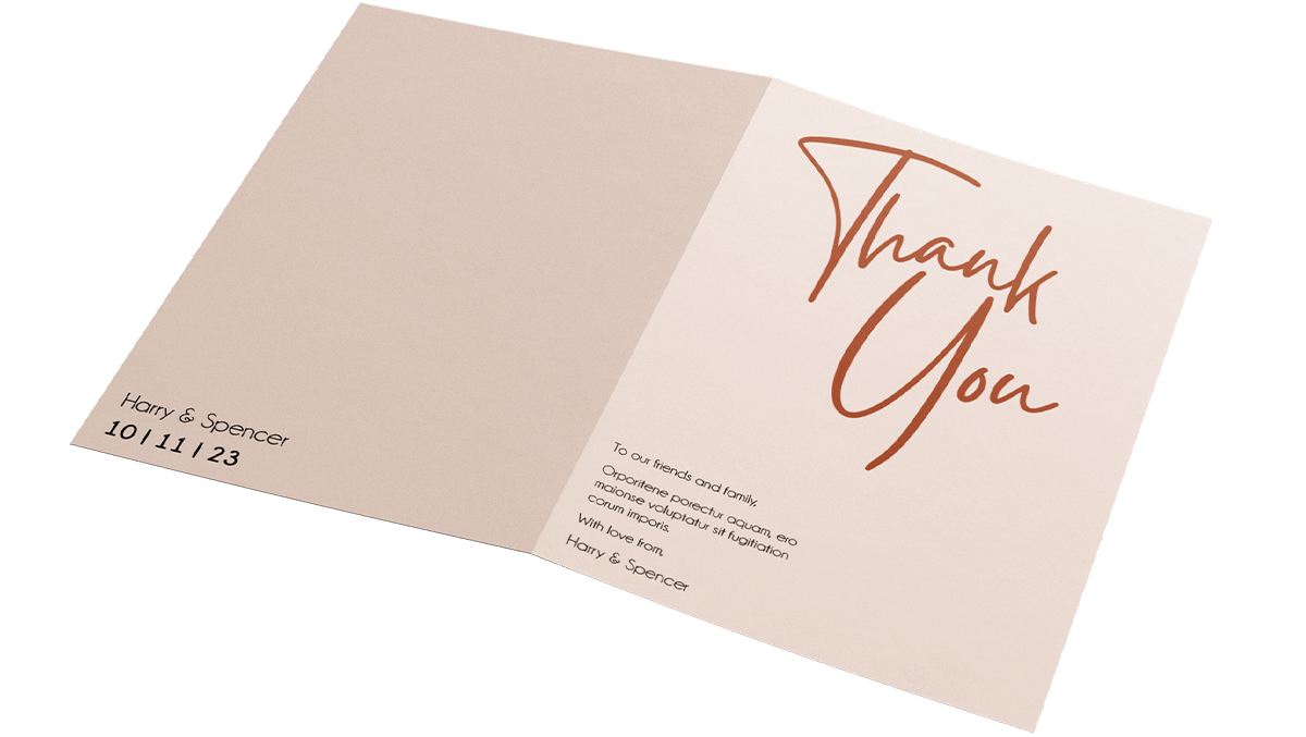 Folded Thank You Cards